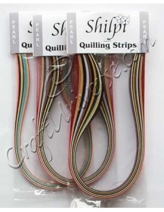 Metallic Pearl Quilling Strips