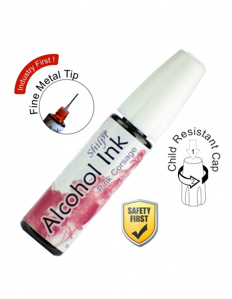 Shilpi Pink Corsage Alcohol Ink